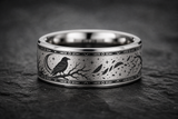 Raven Moon Omen Ring hero mockup