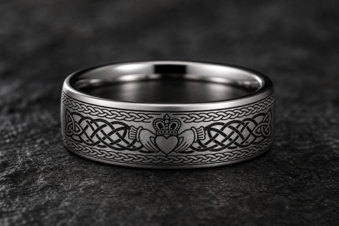 Loyalty Claddagh Heart Ring hero mockup