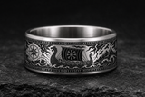 Viking Longship Rune Ring hero mockup