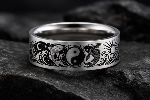 Yin Yang Yin Yang Mark Ring hero mockup