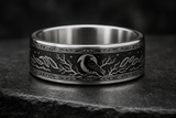 Raven Moon Omen Ring hero mockup