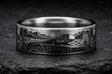 Truck Driver Open Road Ring hero mockup