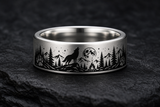 Wolf Track Pine Ridge Ring hero mockup