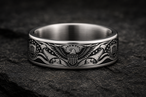 Liberty Shield 1776 Ring hero mockup