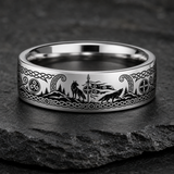 Wolf Clan Banner Spear Oath Standard Ring hero mockup