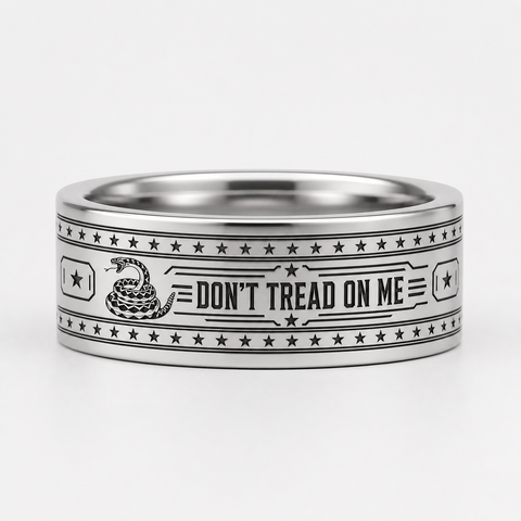 Don't Tread On Me Oath Star Border Ring hero mockup