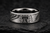 Patriotic Tungsten Liberty Bell Ring hero mockup