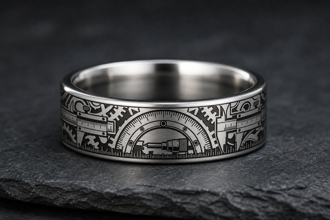 Precision Tool Caliper Jaws Ring hero mockup