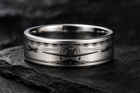 Airplane Propeller Arc Ring hero mockup