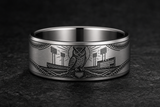 Wisdom Stitch Arcs Ring hero mockup