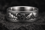 Dragon Guardian Wedding Band hero mockup