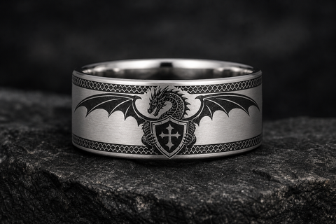 Dragon Guardian Wedding Band hero mockup