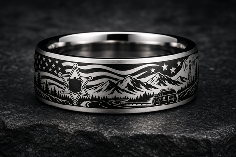 Sheriff Deputy Patrol Ring hero mockup