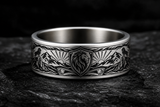 Lion Courage Shield Ring hero mockup