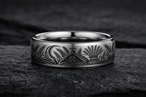 Wheat Harvest Stalk Ring hero mockup