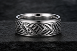 Barber Pole Spiral Ring hero mockup