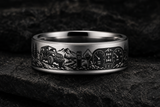 Trail Wedding Open Road Ring hero mockup
