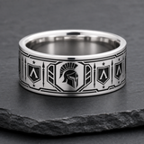 Spartan Liberty Helmet Frieze Ring hero mockup