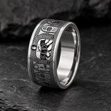 Fenrir Oath Binder Runestone Arch Wrap Ring hero mockup