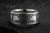 Lion Courage Profile Ring hero mockup