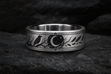 Raven Moon Omen Ring hero mockup