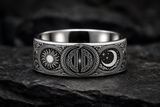 Ouroboros Serpent Circle Ring hero mockup