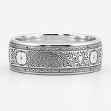 Memorial Fingerprint Ring hero mockup