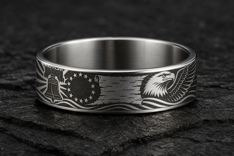 Eagle Freedom Liberty Bell Ring hero mockup