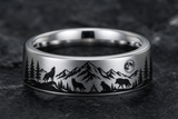 Mountain Wolf Pine Ridge Ring hero mockup