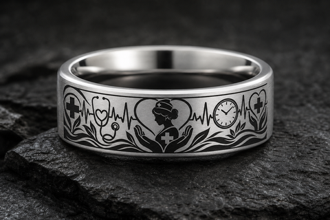 Head Nurse Cross Ring hero mockup