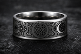 Ouroboros Transformation Serpent Circle Ring hero mockup