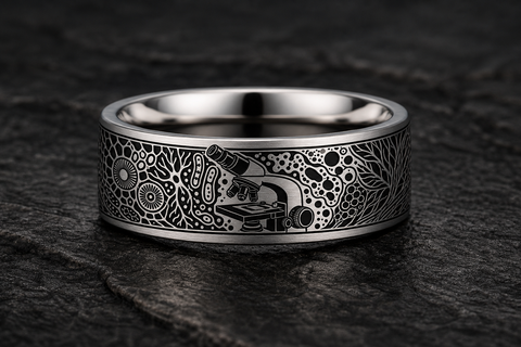 Compound Microscope Eyepiece Tube Ring hero mockup