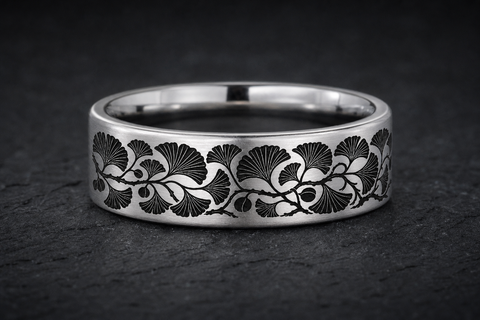 Ginkgo Leaf Fan Ring hero mockup