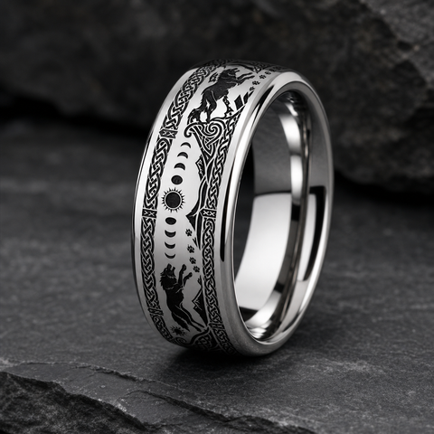 Skoll Hati Moon Phase Track Ring hero mockup