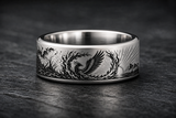 Phoenix Rebirth Flame Ring hero mockup