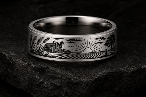 Hunter Heritage Wheat Stalk Ring hero mockup