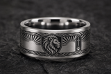 Lion Courage Shield Ring hero mockup