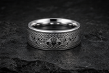 Claddagh Triskele Tungsten Ring hero mockup