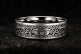 Trinity Knot Braided Claddagh Ring hero mockup