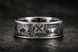 Mechanic Garage Wrench Ring hero mockup