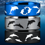 Dolphin Tungsten Carbide Ring