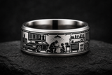 Mechanic Dad Garage Light Wrench Ring design app mockup