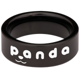 Panda Tungsten Carbide Ring
