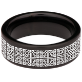 Celtic Cross Tungsten Carbide Ring
