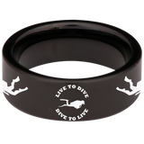 Scuba Diving Tungsten Carbide Ring