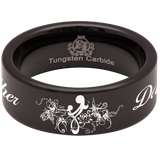 Mother and Daughter Tungsten Carbide Ring