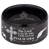 Psalm 118:6 Tungsten Carbide Ring 12mm