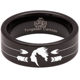 Indian Howling Wolf Tungsten Carbide Ring