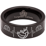 Volleyball Tungsten Carbide Ring