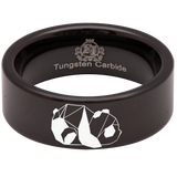 Panda Tungsten Carbide Ring